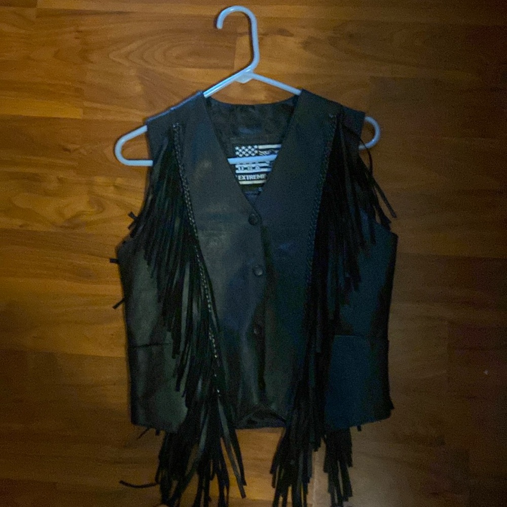 Leather Vest like new!